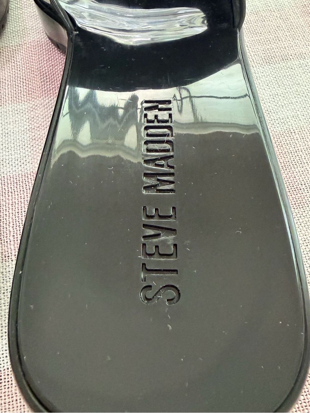 Steve Madden Harlin Black Block Heel Sandals Size 8 - Picture 8 of 9